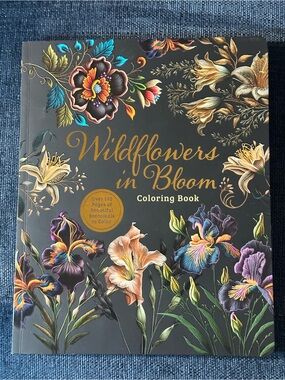 Wildflowers in Bloom Coloring Book - Collectible Sprayed Edges Edition